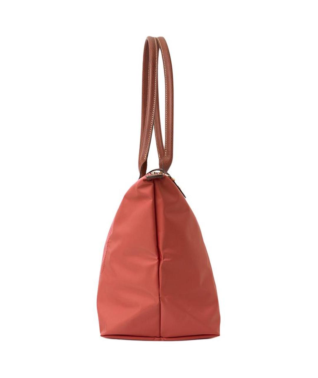 LONGCHAMP Коралловая нейлоновая сумка через плечо, фото 2