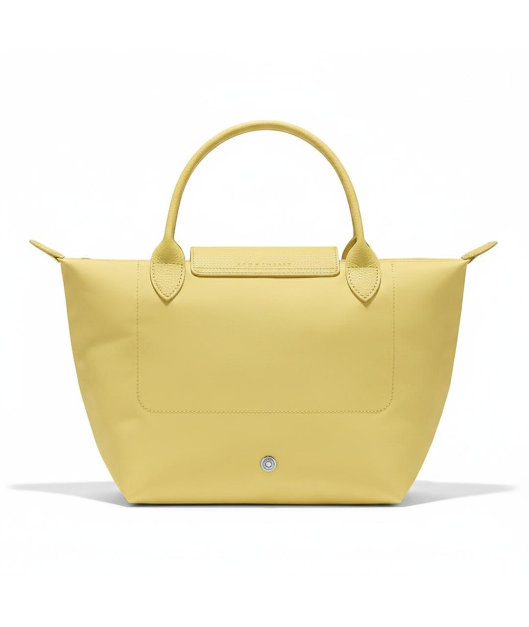 LONGCHAMP Желтая тканевая сумка тоут, фото 3