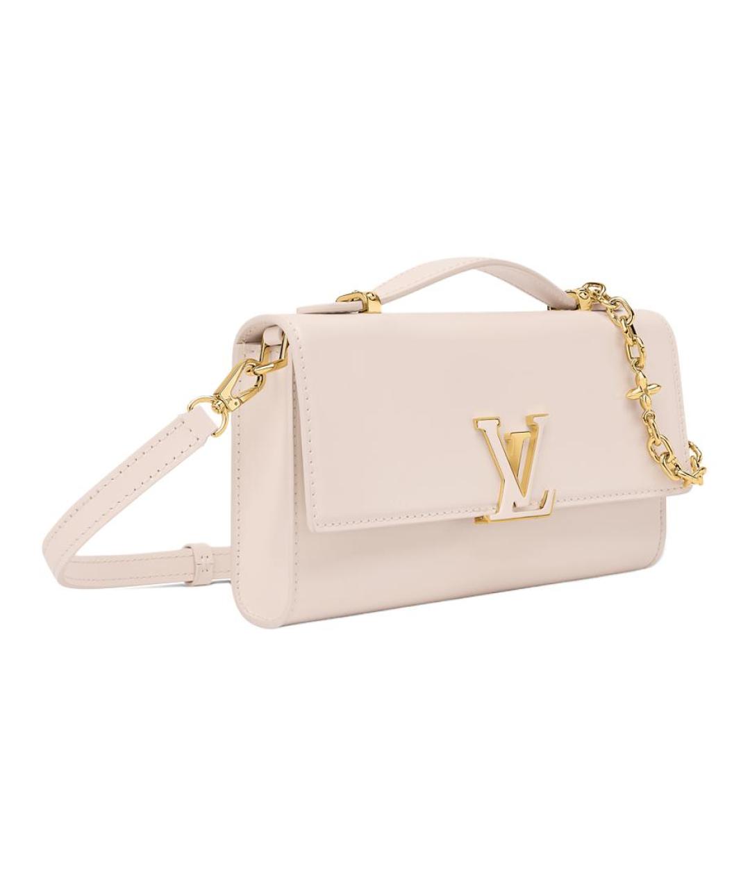 LOUIS VUITTON Розовая кожаная сумка через плечо, фото 2