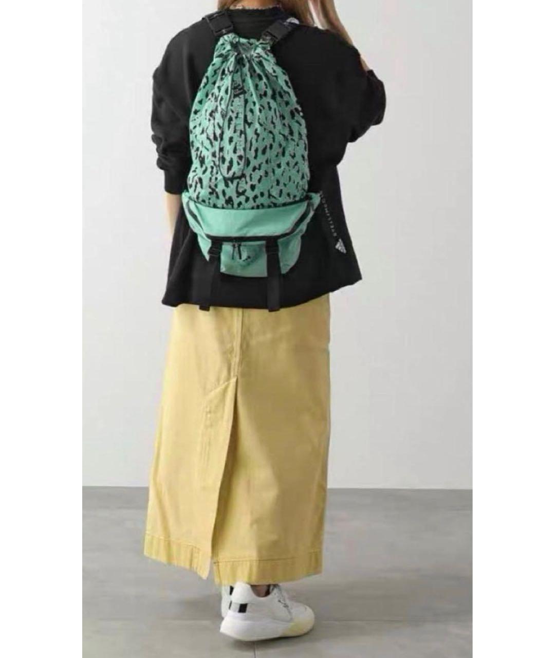 ADIDAS BY STELLA MCCARTNEY Зеленая тканевая поясная сумка, фото 6