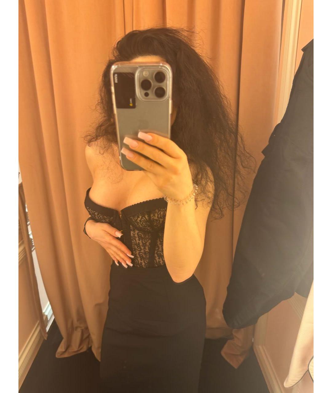 AGENT PROVOCATEUR Черный кружевной корсет, фото 5