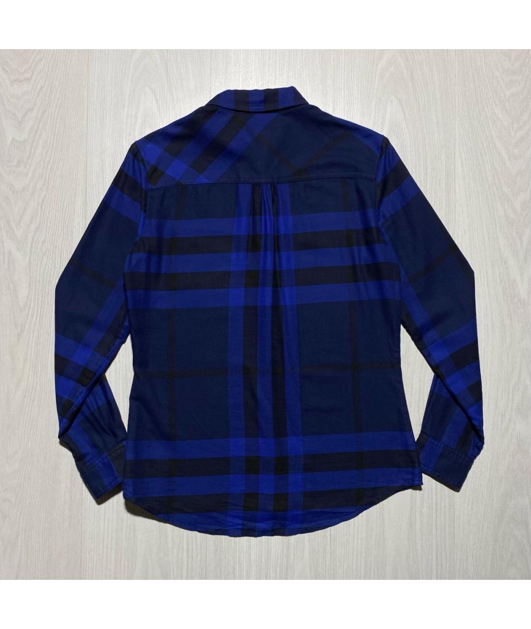 BURBERRY Синяя хлопковая рубашка, фото 6