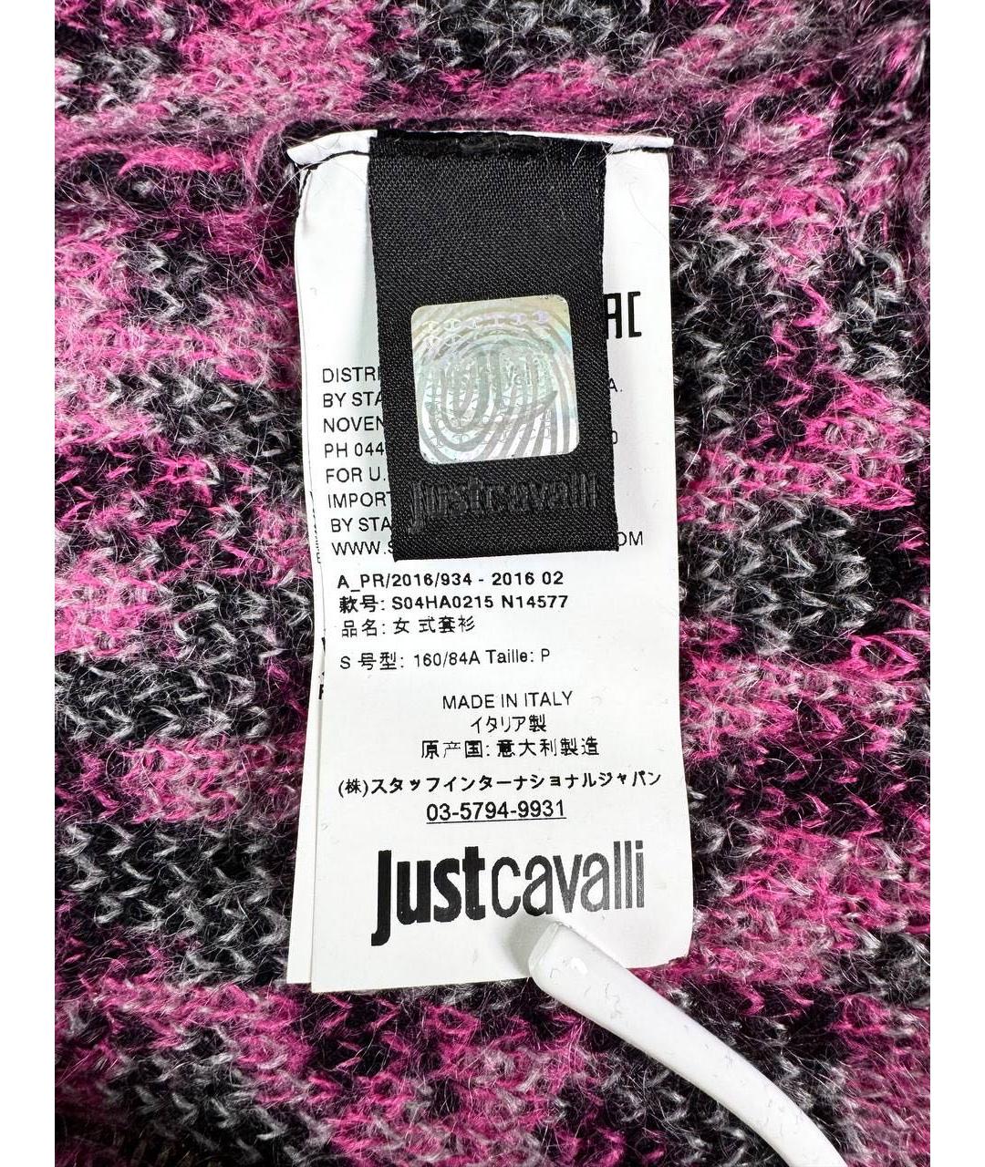 JUST CAVALLI Розовый шерстяной джемпер / свитер, фото 5