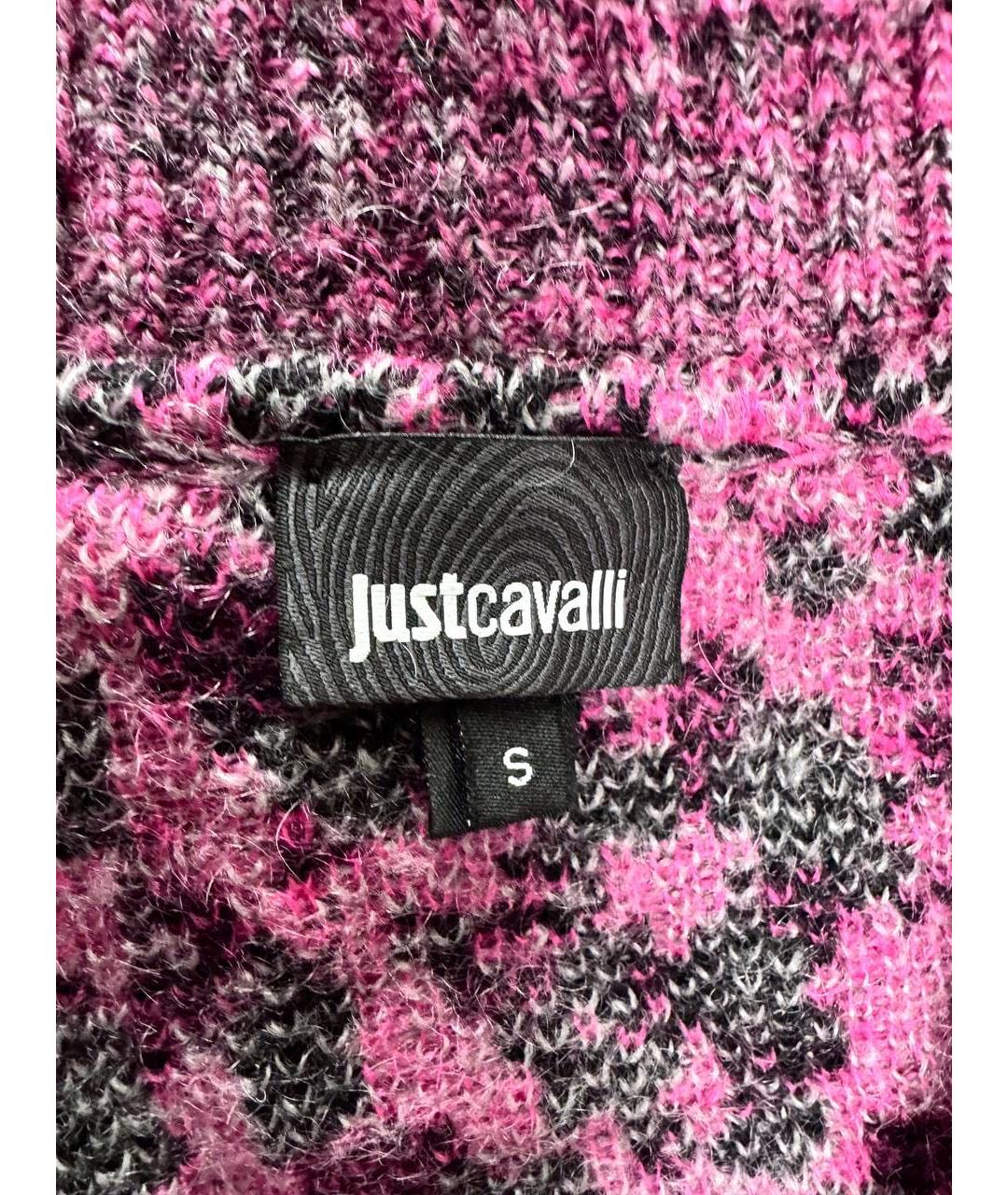 JUST CAVALLI Розовый шерстяной джемпер / свитер, фото 6