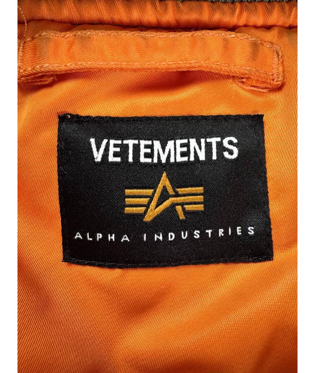VETEMENTS Зеленая хлопковая куртка, фото 5