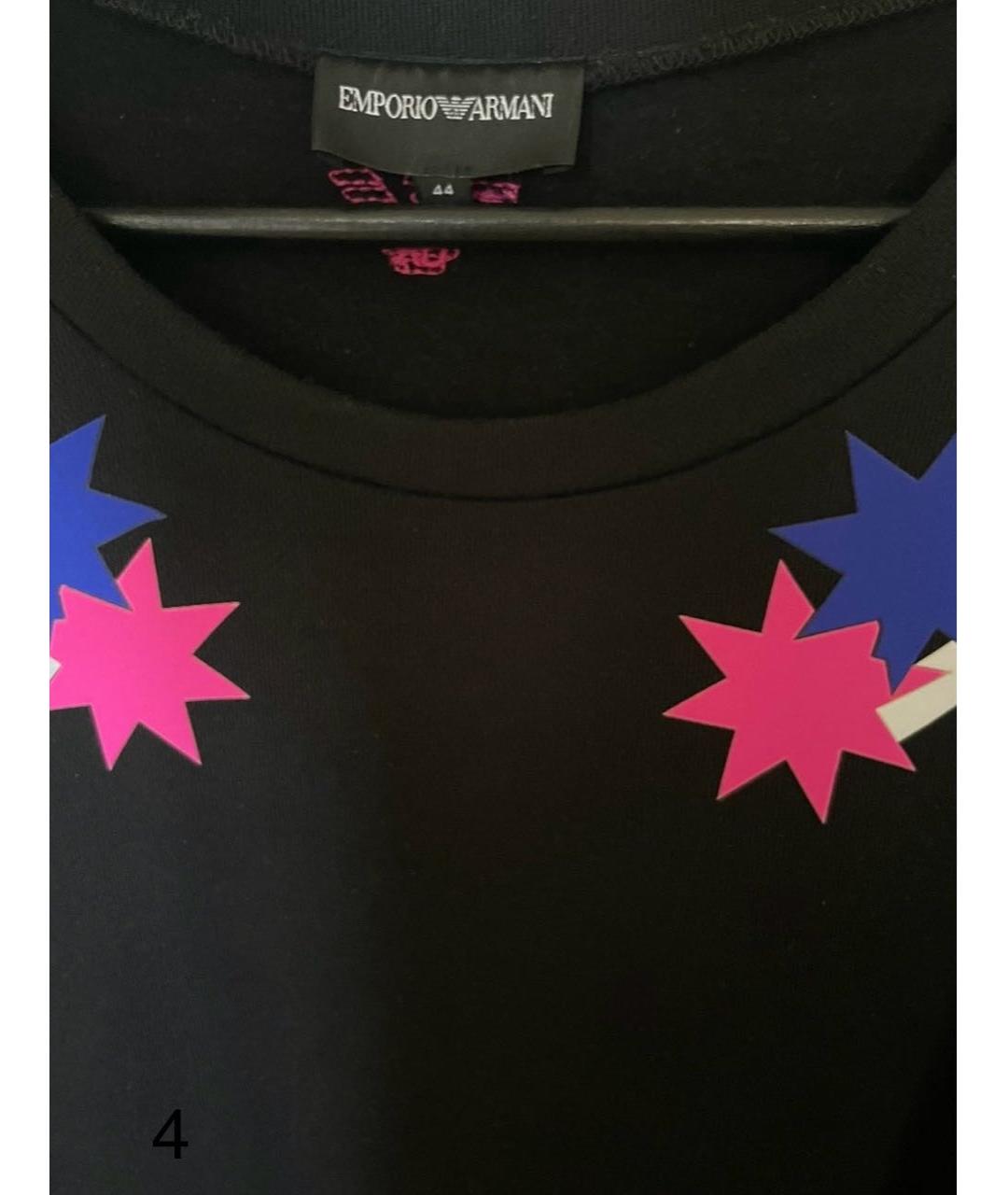 EMPORIO ARMANI Мульти хлопковое повседневное платье, фото 4
