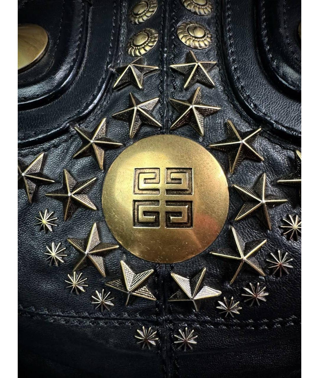 GIVENCHY Черная кожаная сумка с короткими ручками, фото 5