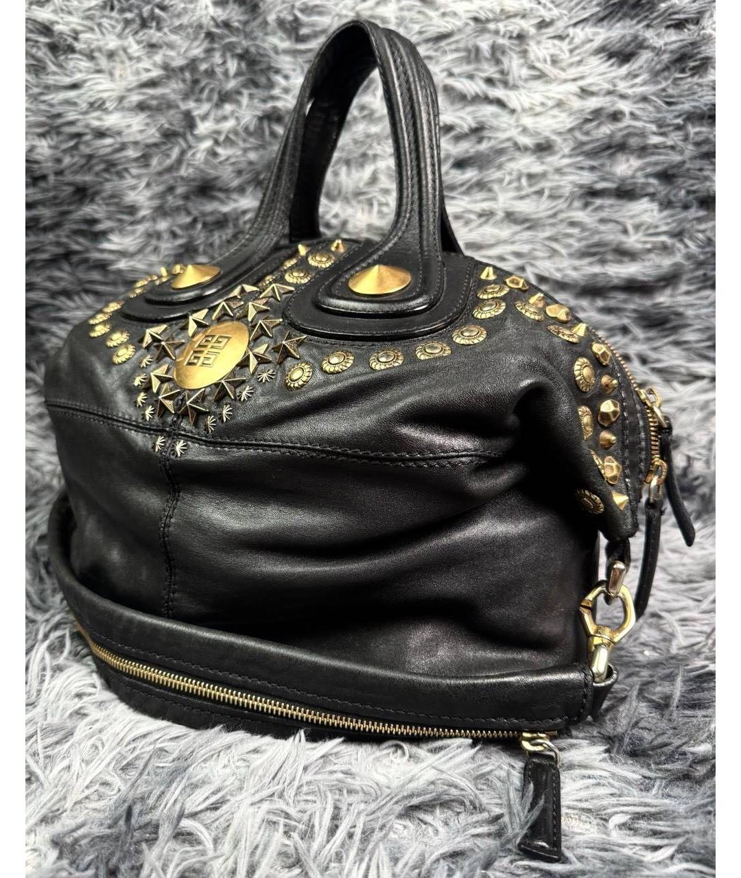 GIVENCHY Черная кожаная сумка с короткими ручками, фото 2