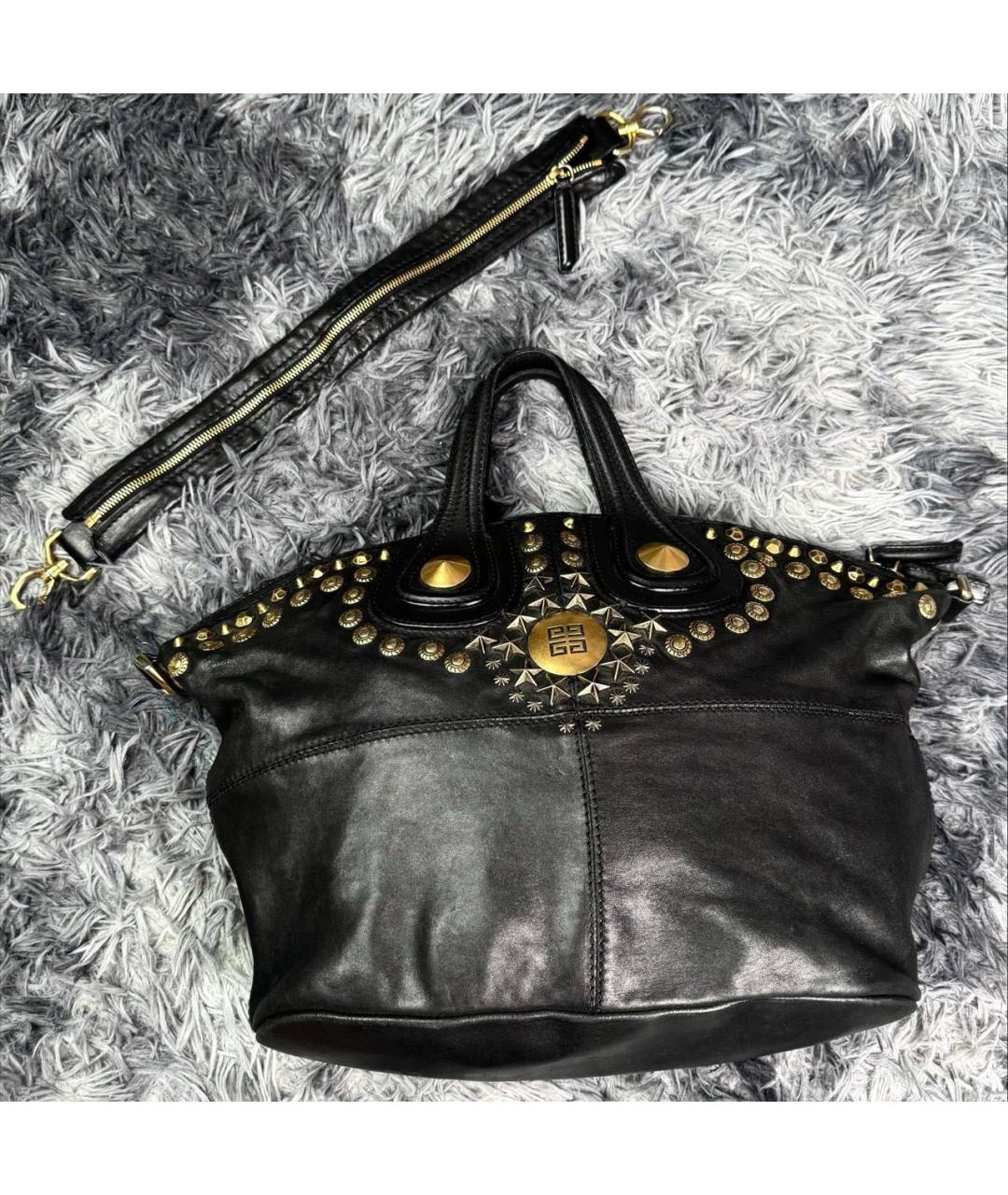GIVENCHY Черная кожаная сумка с короткими ручками, фото 6