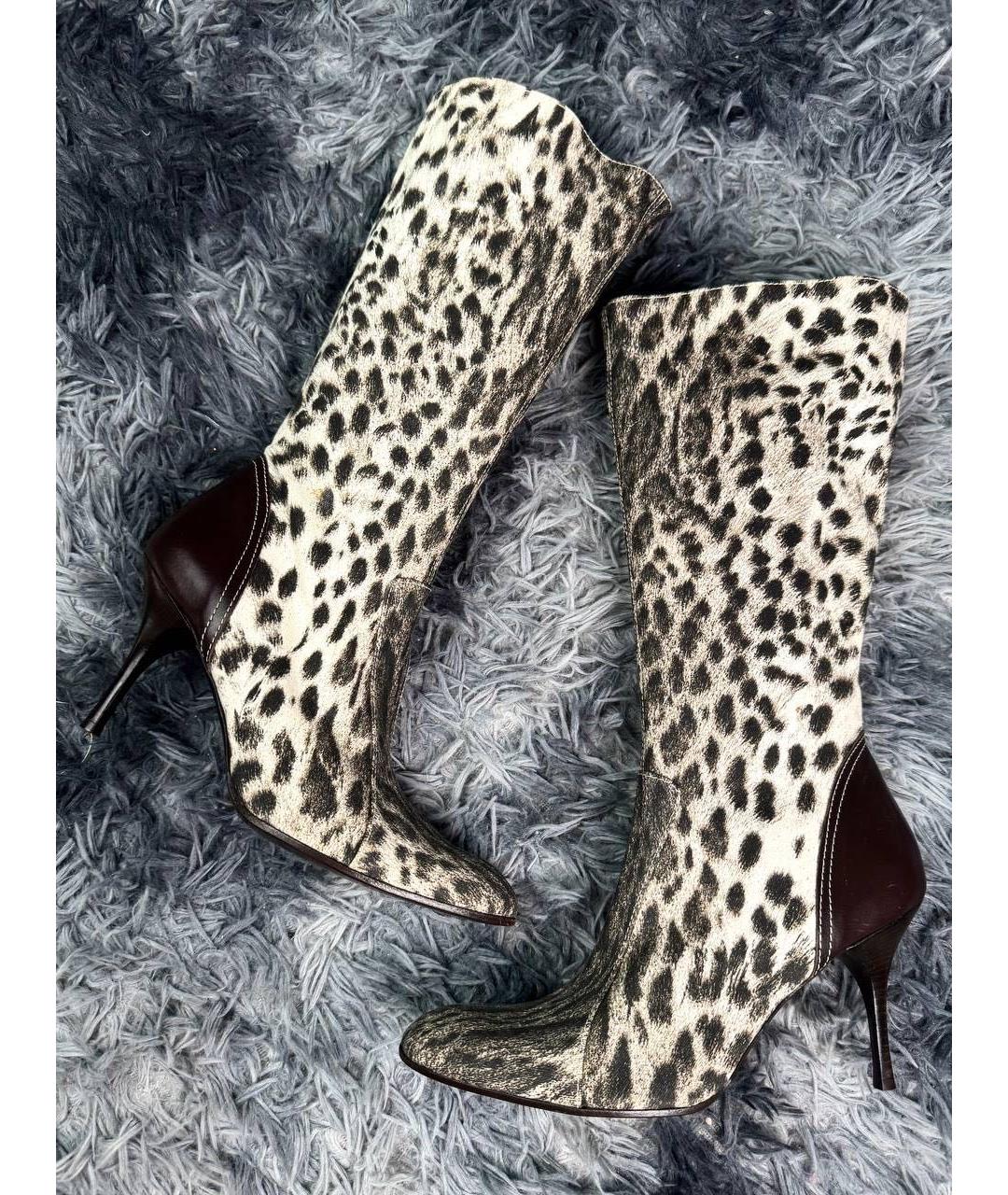 JUST CAVALLI Коричневые сапоги, фото 4
