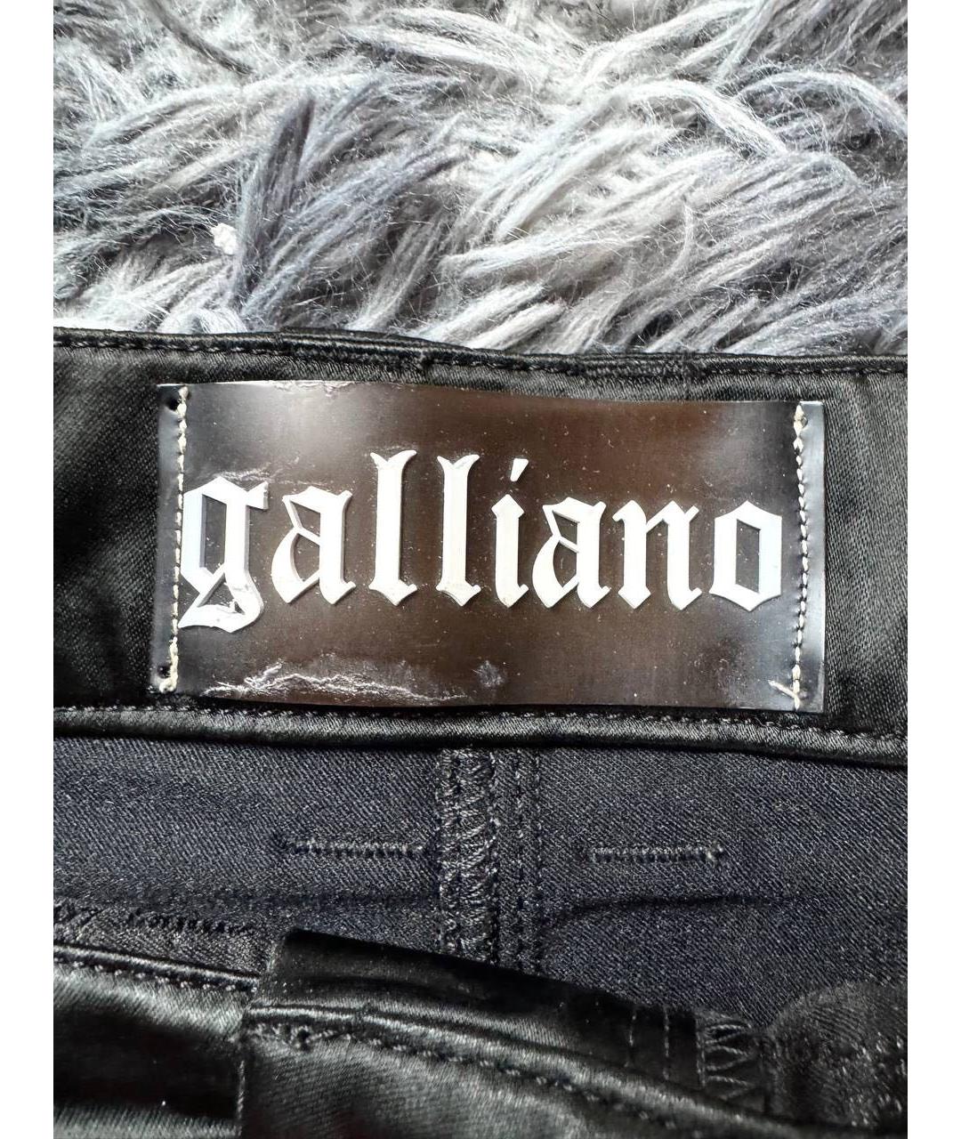 JOHN GALLIANO Черная хлопковая юбка миди, фото 6