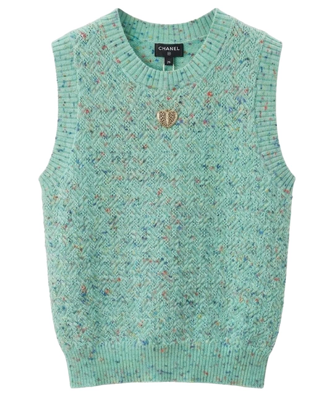 CHANEL Бирюзовая жилетка, фото 1