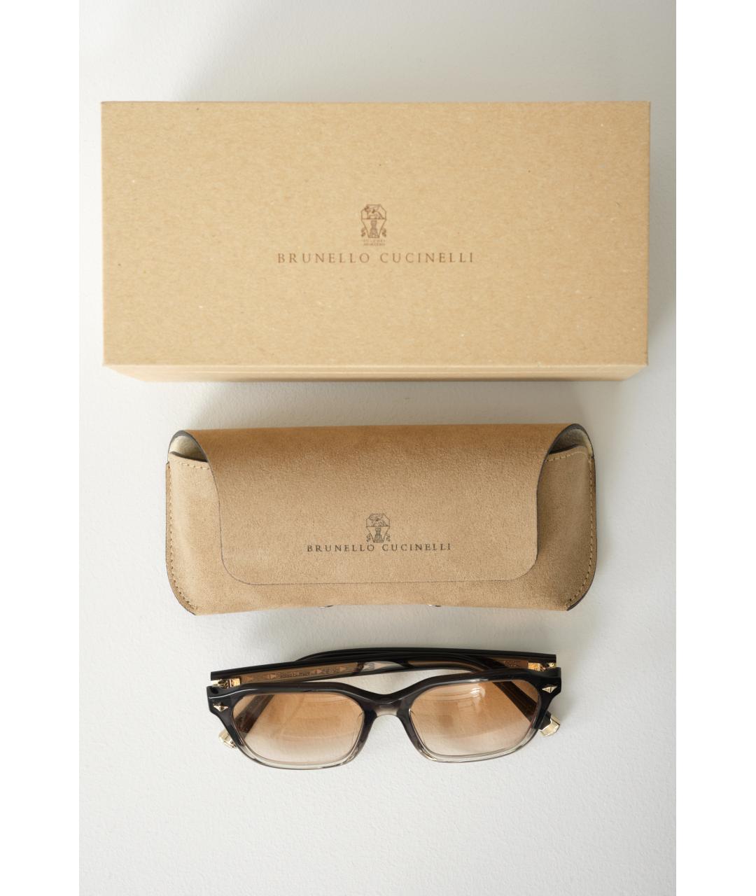 BRUNELLO CUCINELLI Мульти пластиковые солнцезащитные очки, фото 5