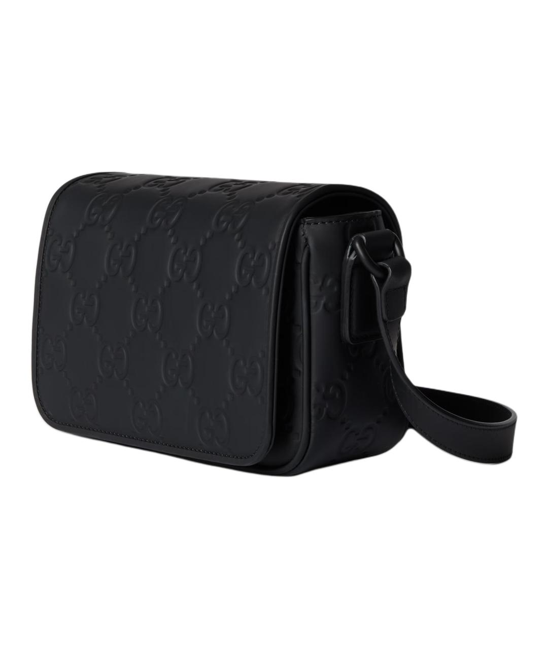 GUCCI Черная кожаная сумка на плечо, фото 2