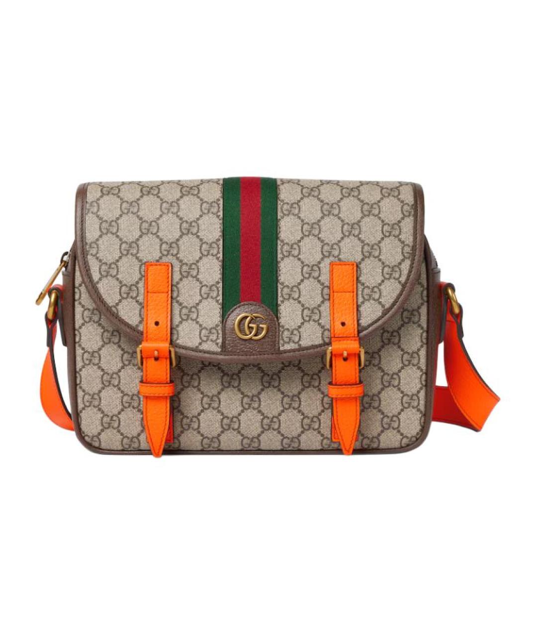 GUCCI Коричневая сумка на плечо, фото 1