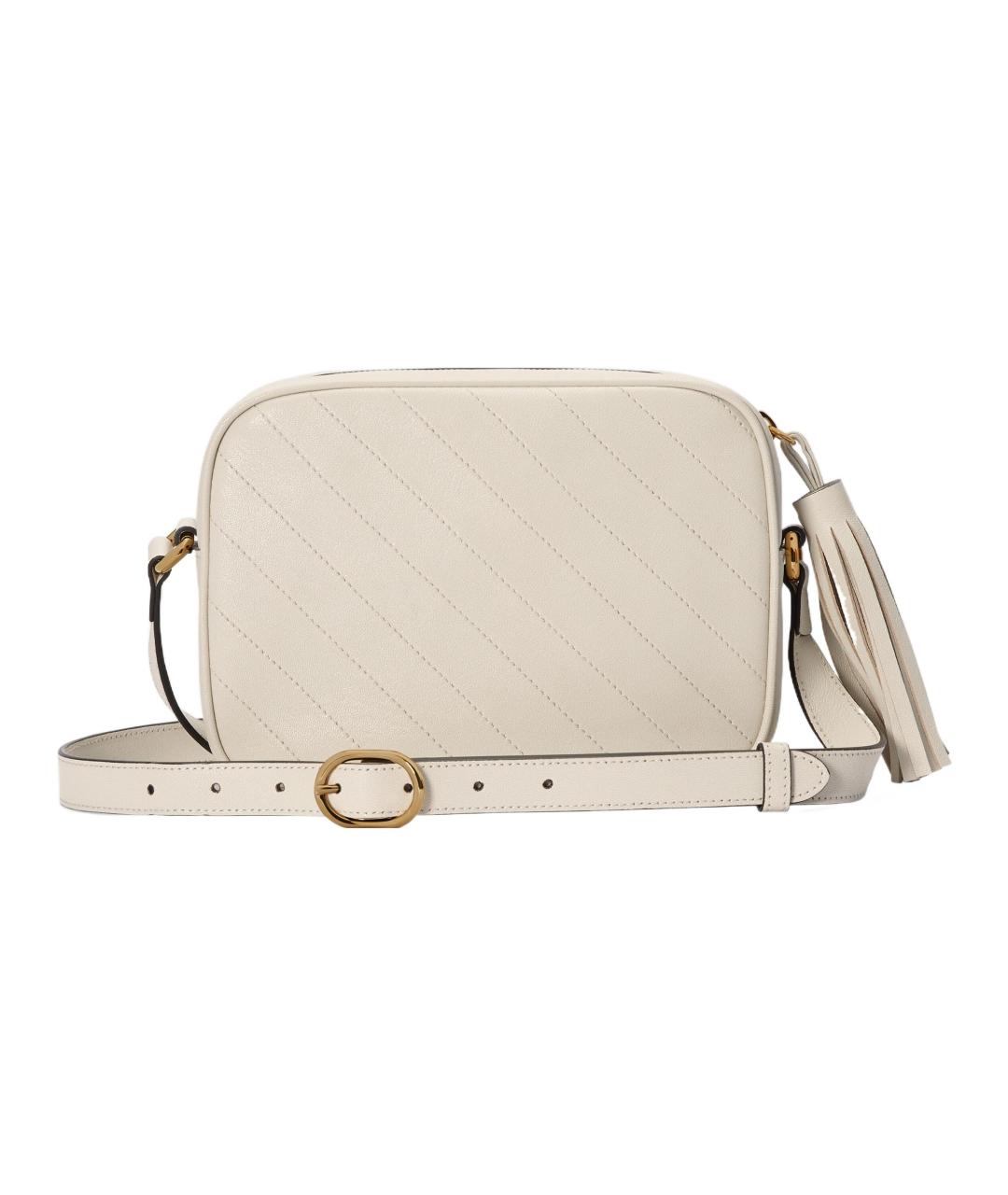 GUCCI Бежевая кожаная сумка через плечо, фото 3