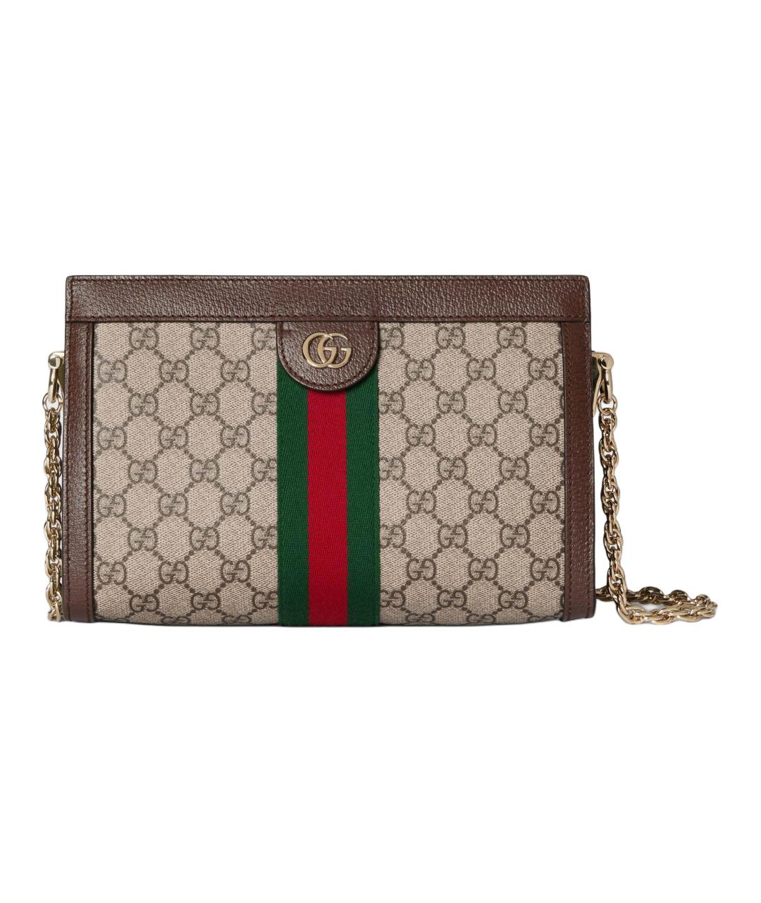 GUCCI Коричневая сумка через плечо, фото 1