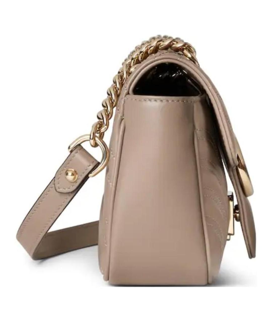 GUCCI Бежевая кожаная сумка через плечо, фото 3