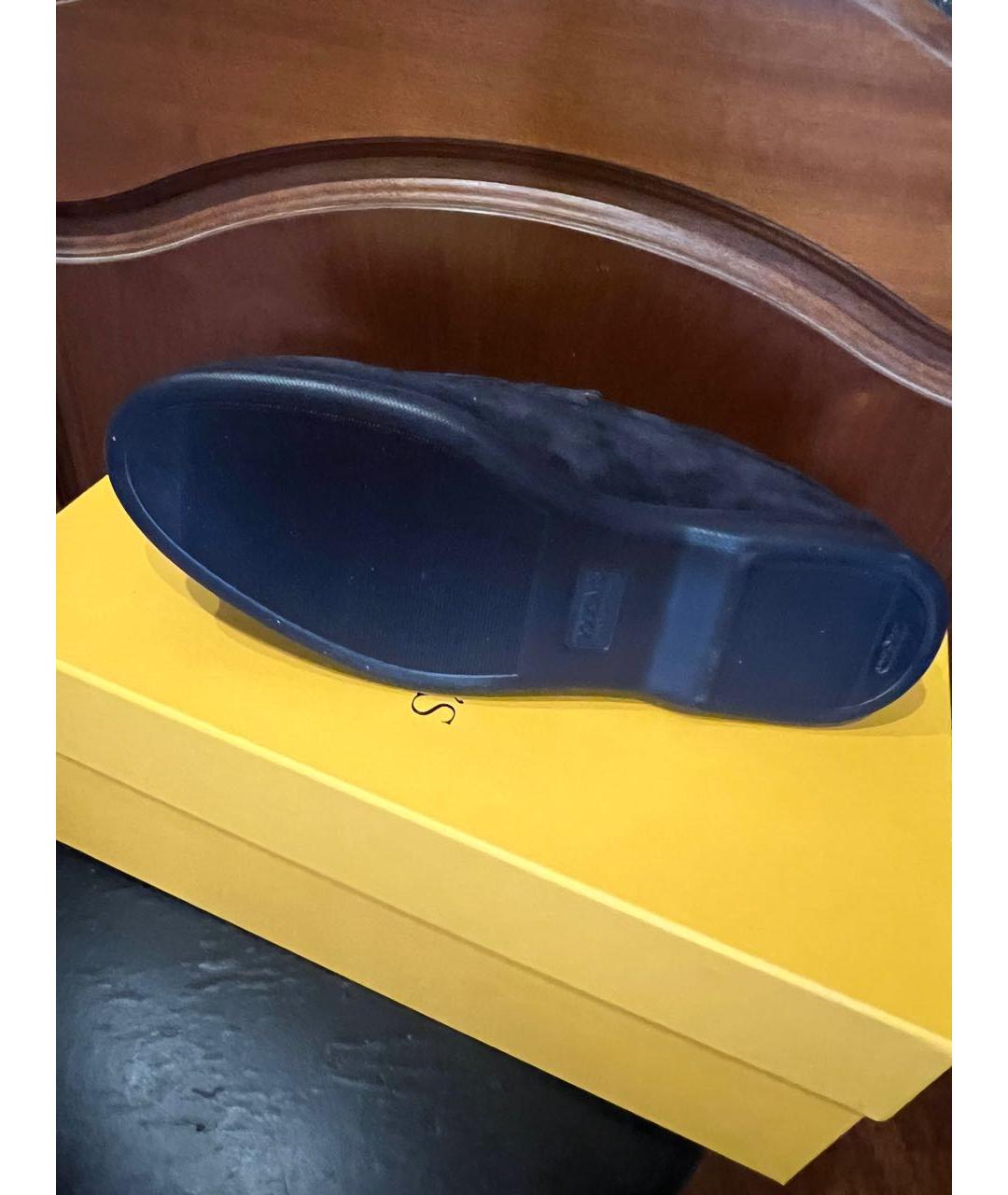 DOUCAL'S Темно-синие замшевые лоферы, фото 4