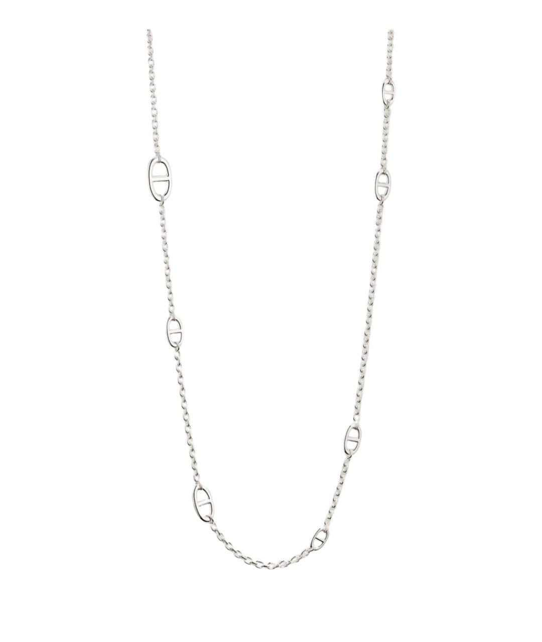 HERMES Серебряное серебряное колье, фото 1