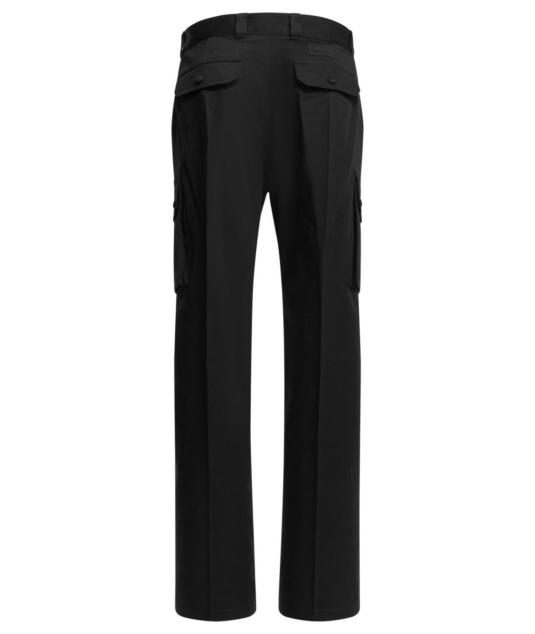 GIVENCHY Черные хлопковые повседневные брюки, фото 2