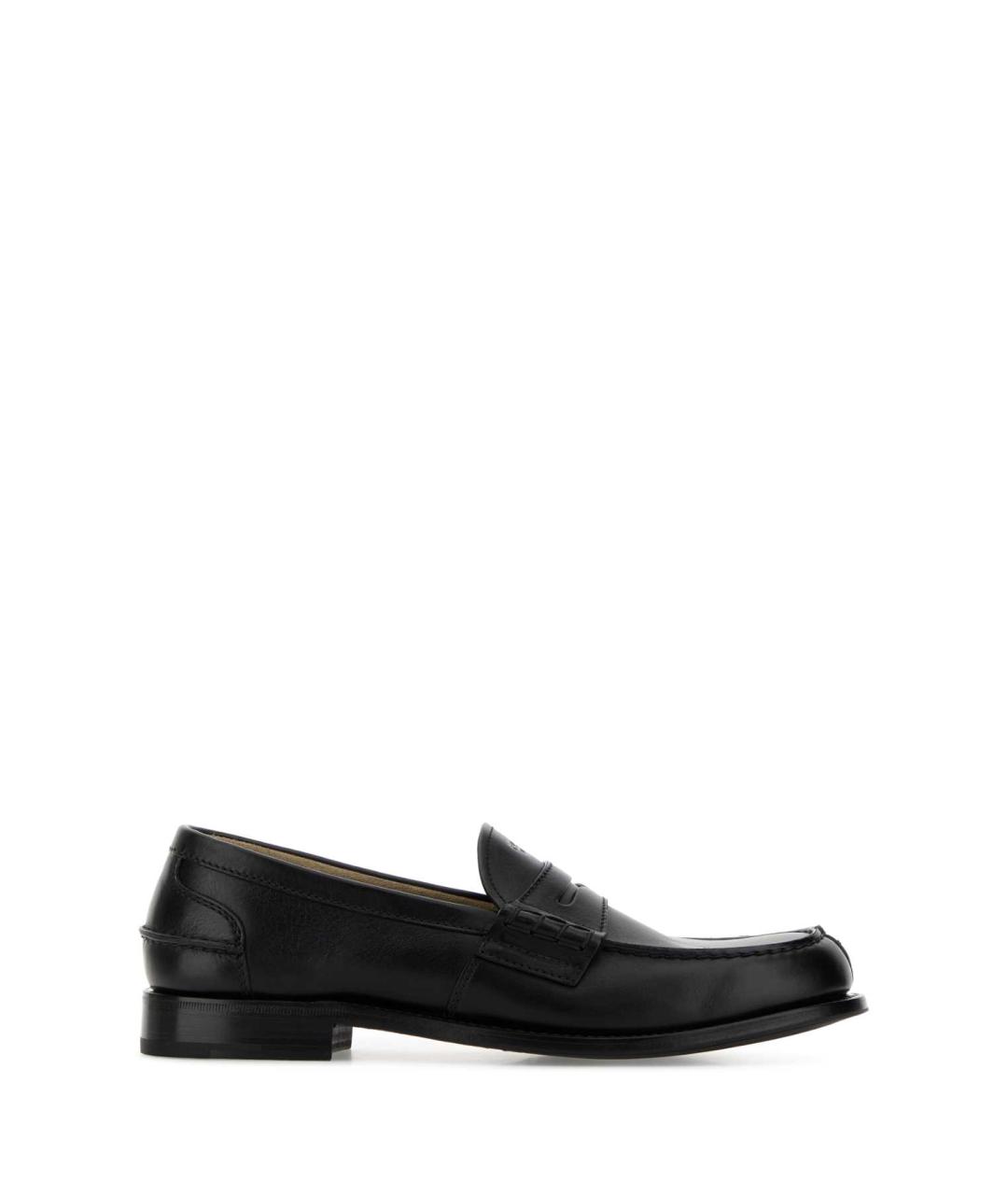 PRADA Черные кожаные лоферы, фото 3