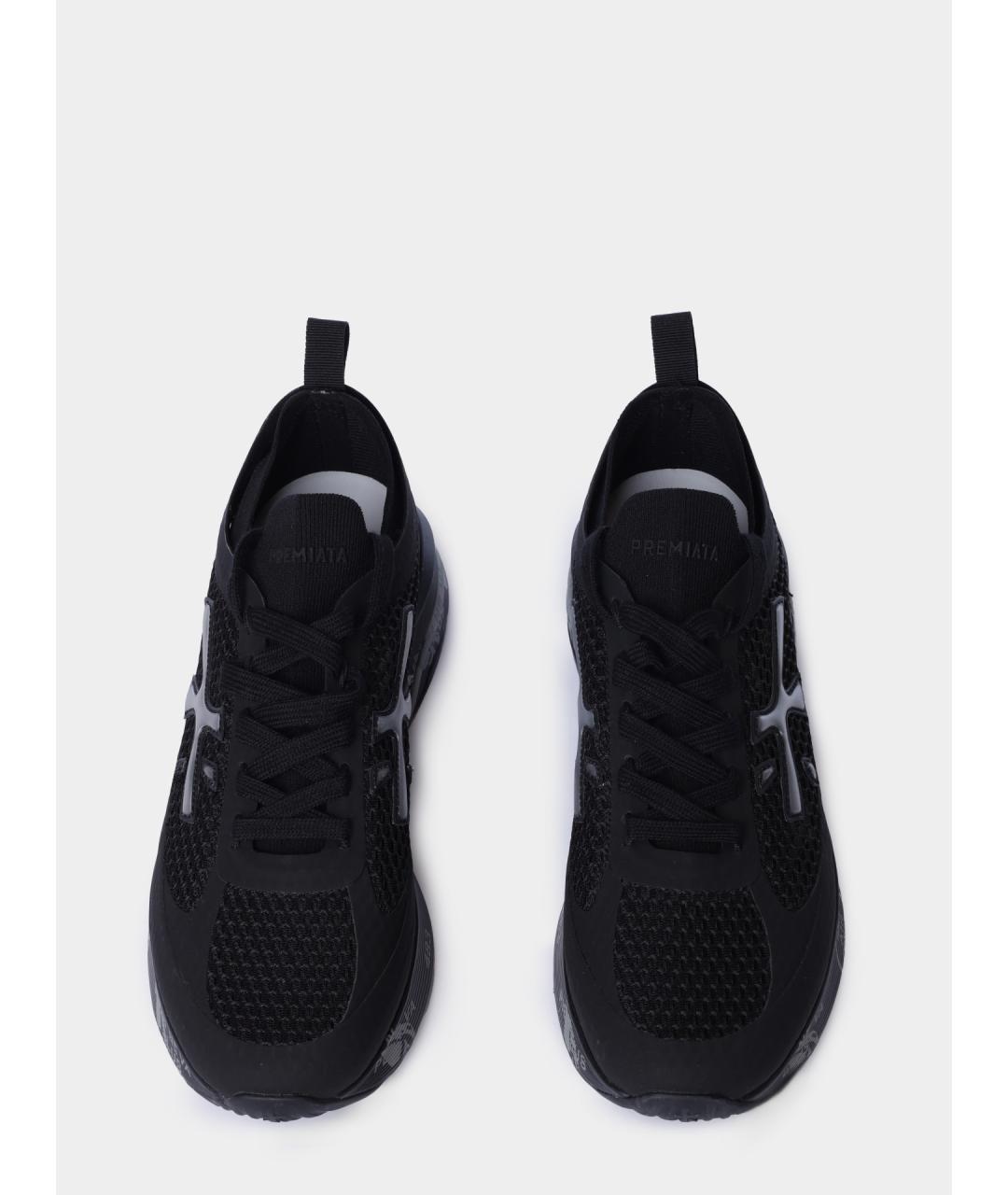 PREMIATA Черные низкие кроссовки / кеды, фото 4