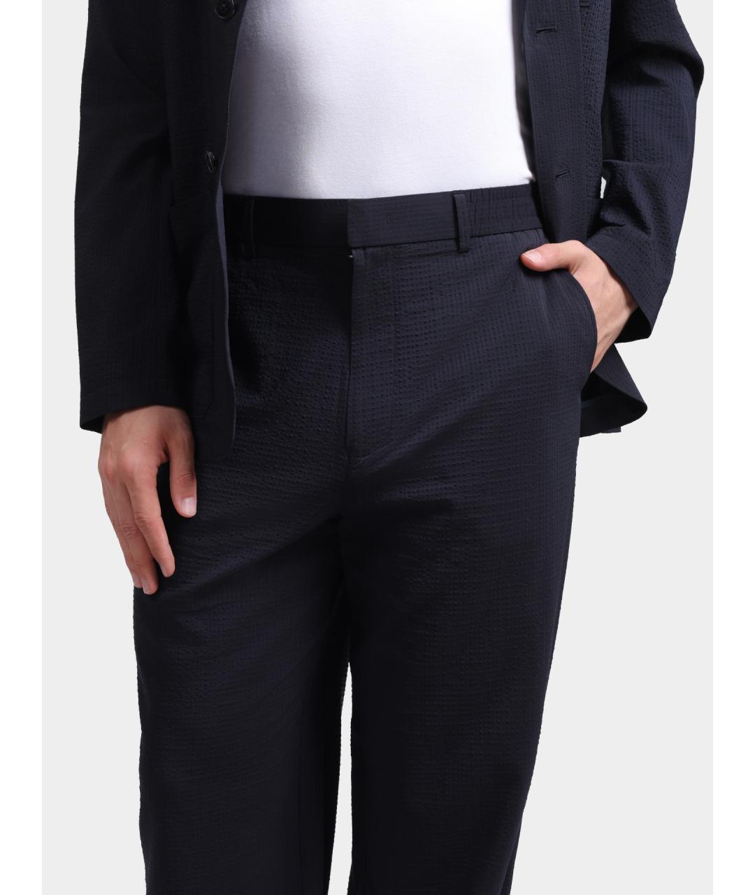 ARMANI EXCHANGE Темно-синие повседневные брюки, фото 4
