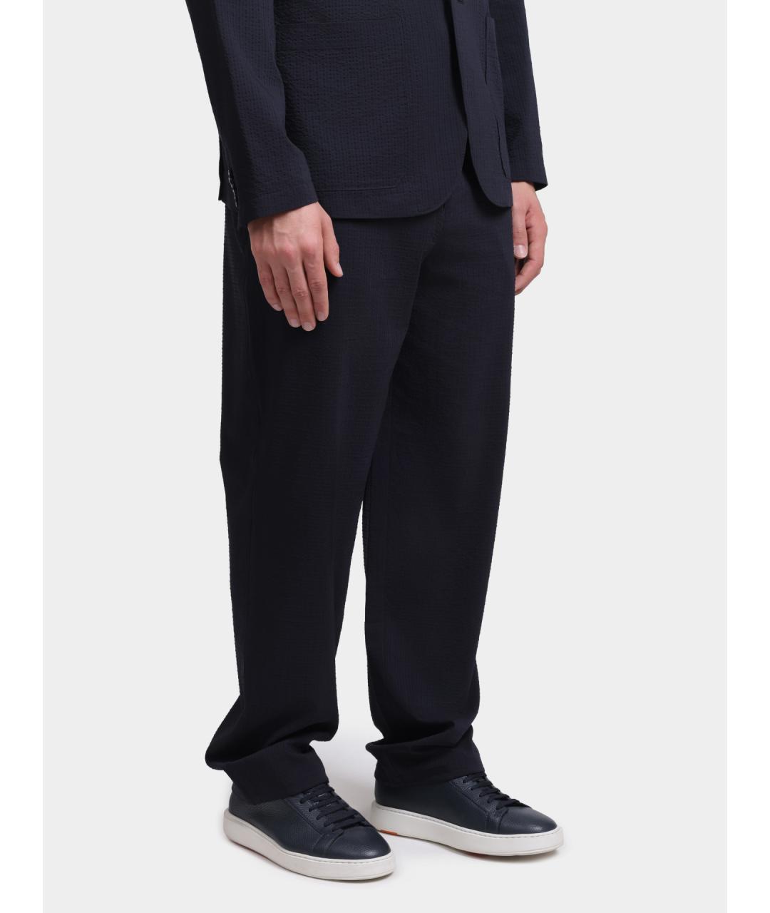 ARMANI EXCHANGE Темно-синие повседневные брюки, фото 3