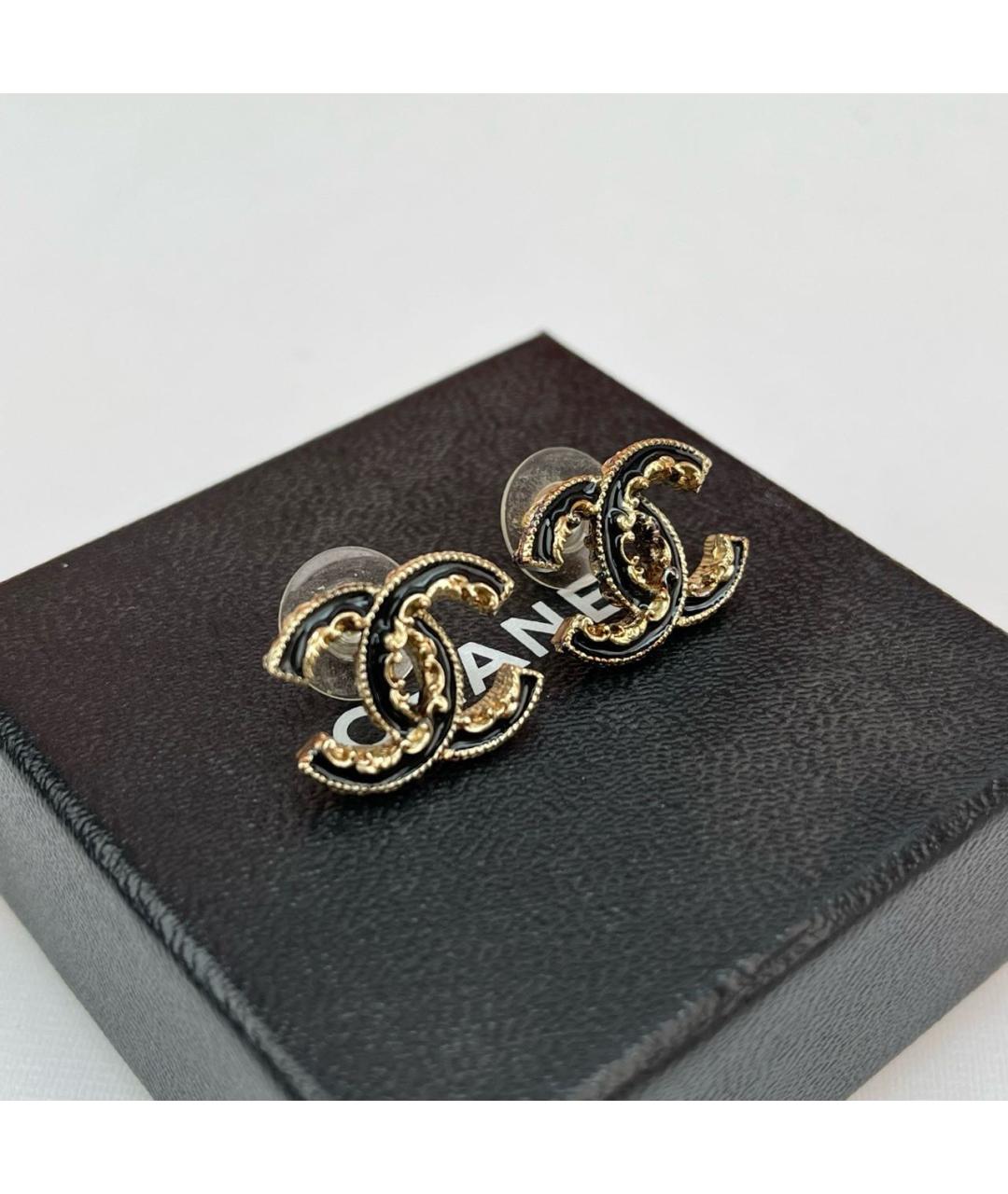 CHANEL Золотые серьги, фото 3