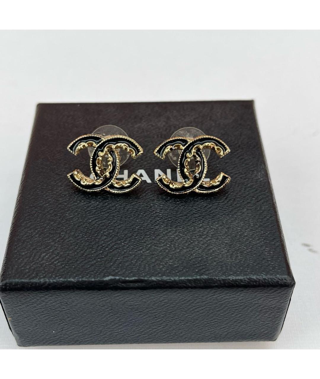 CHANEL Золотые серьги, фото 5