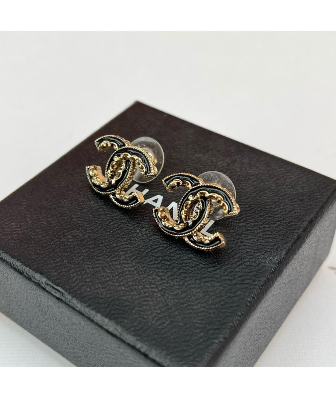 CHANEL Золотые серьги, фото 2