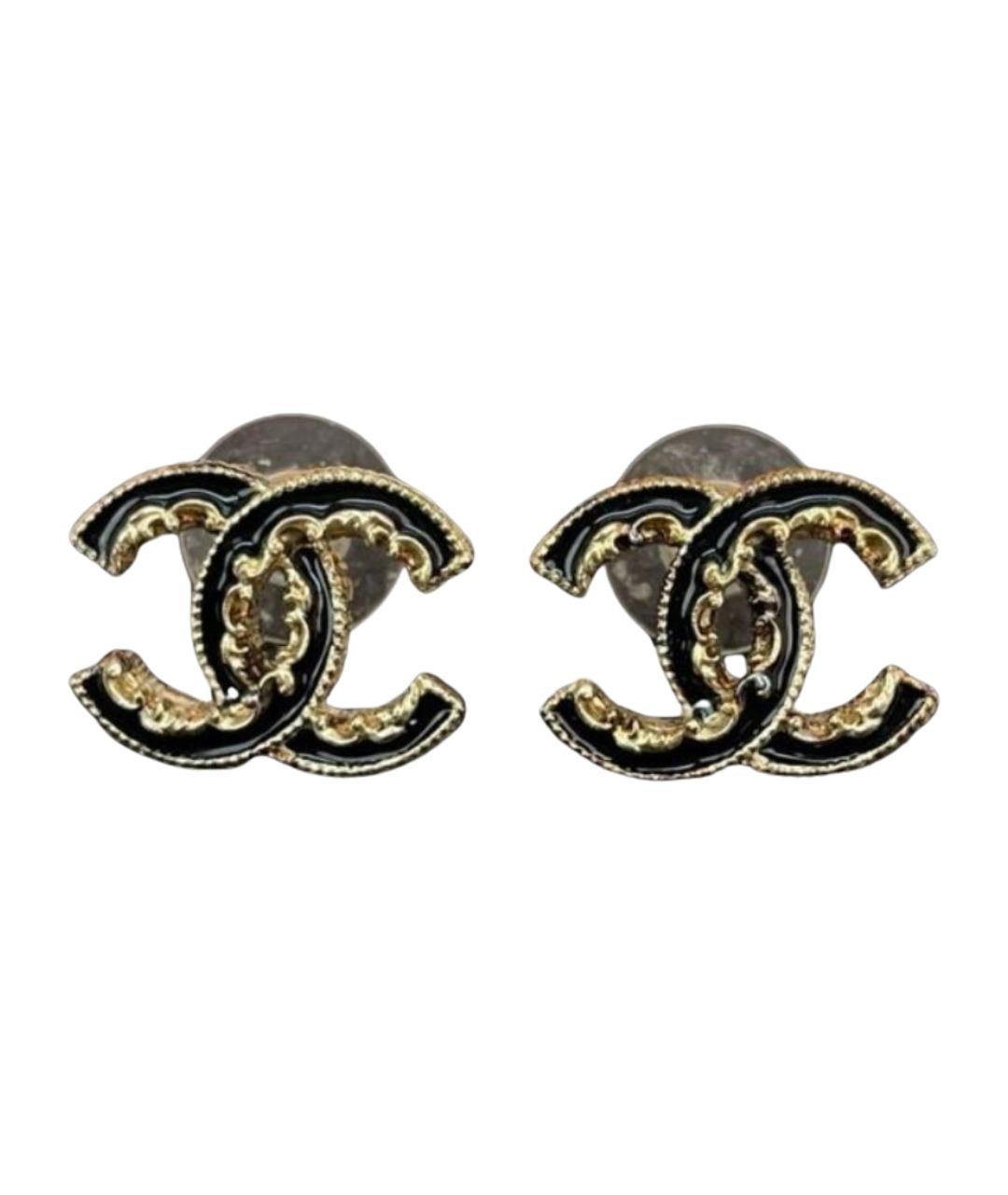 CHANEL Золотые серьги, фото 1