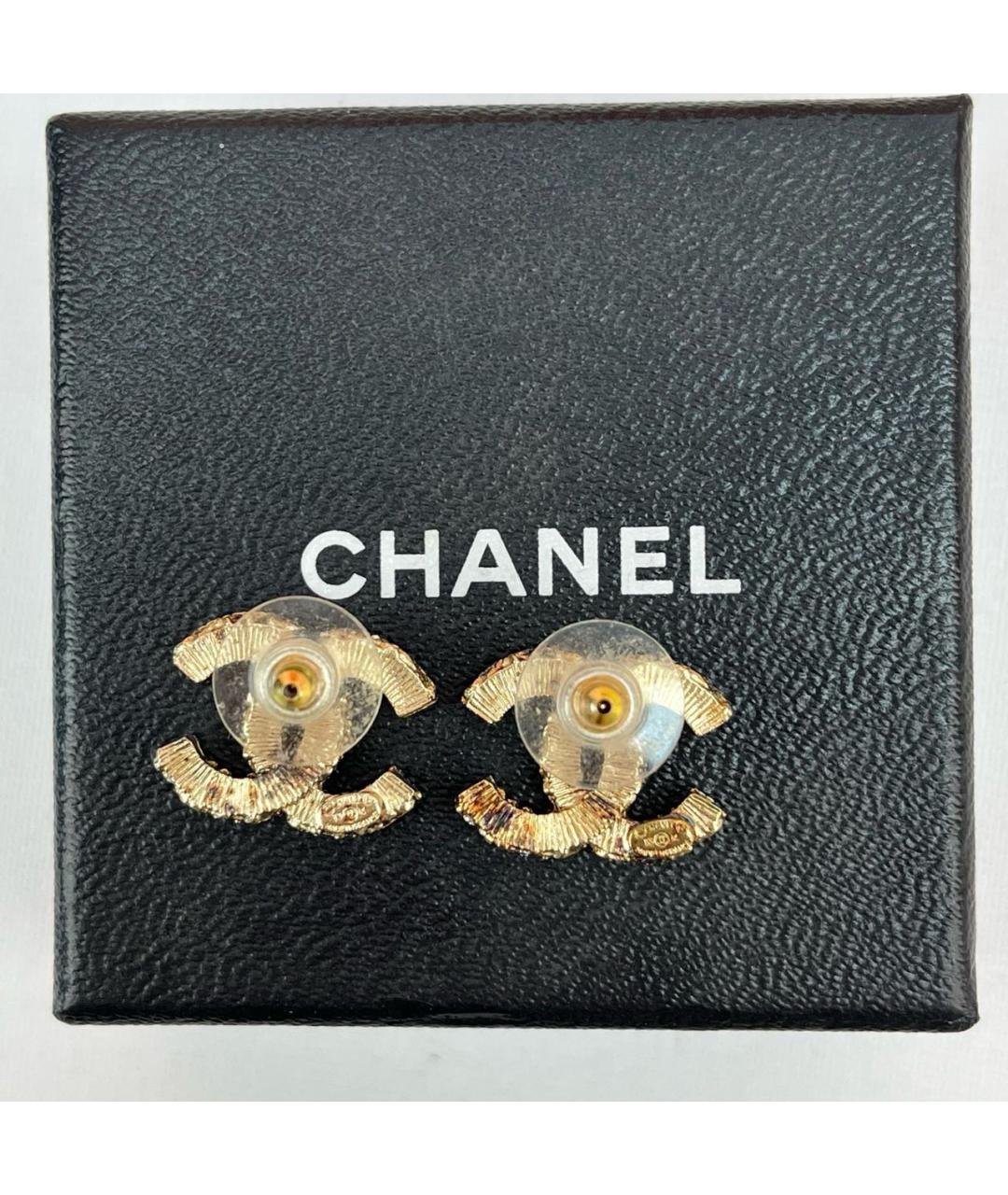 CHANEL Золотые серьги, фото 4