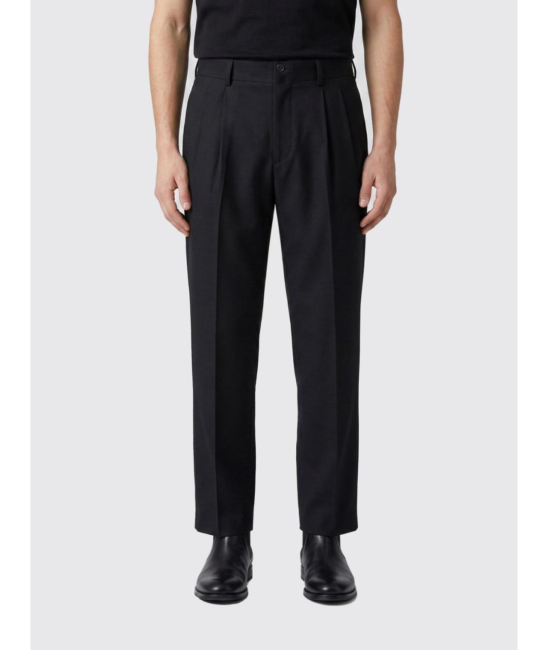 GOLDEN GOOSE DELUXE BRAND Черные шерстяные повседневные брюки, фото 5