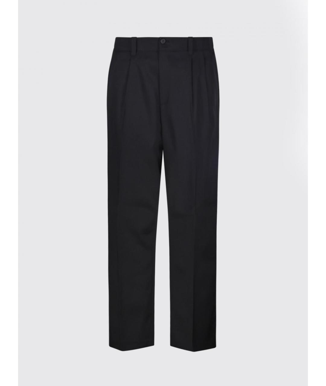 GOLDEN GOOSE DELUXE BRAND Черные шерстяные повседневные брюки, фото 2