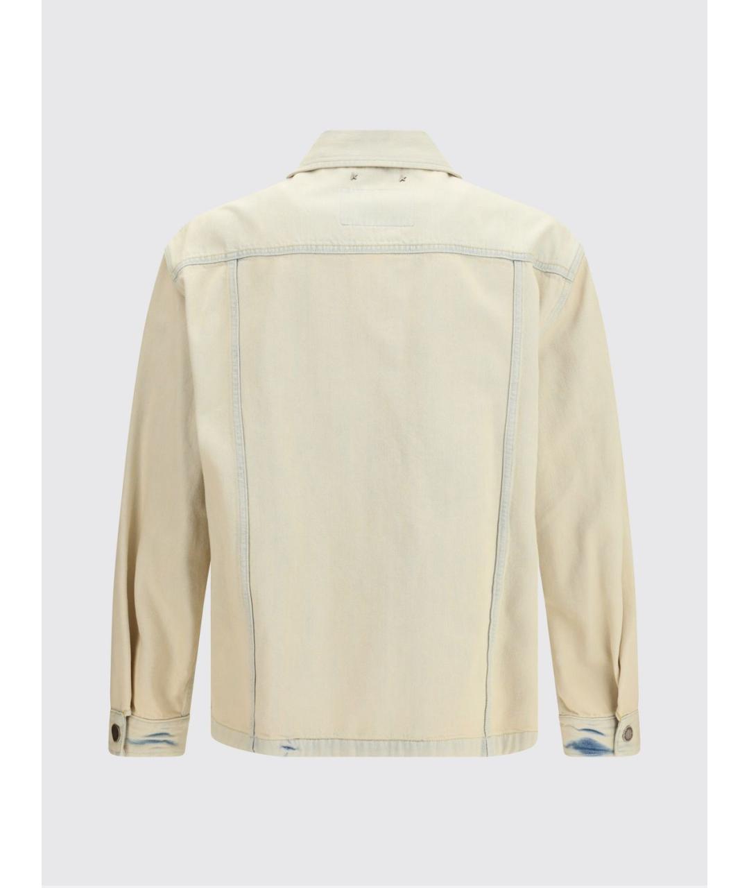 GOLDEN GOOSE DELUXE BRAND Бежевая хлопковая куртка, фото 3