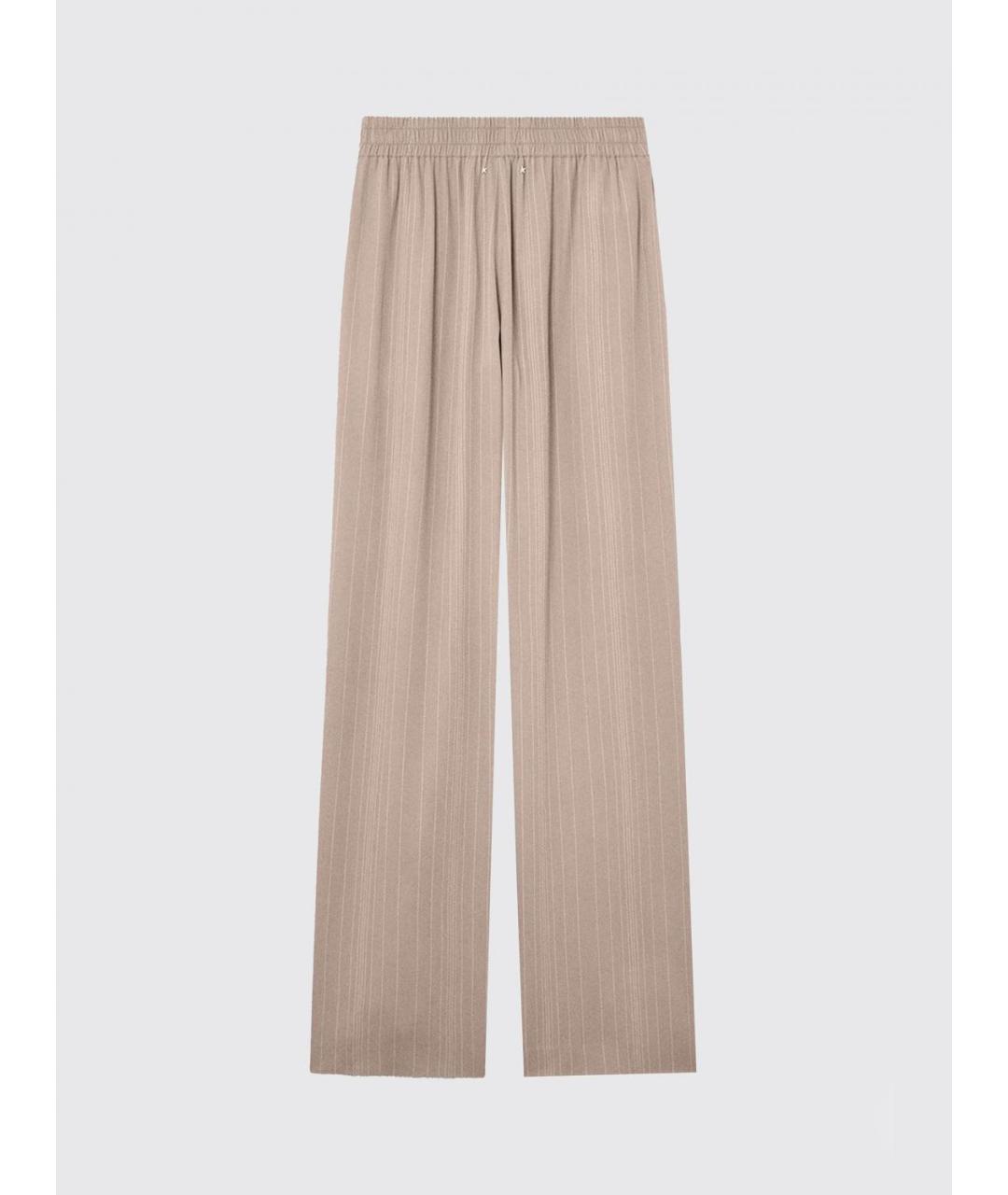 GOLDEN GOOSE DELUXE BRAND Бежевые прямые брюки, фото 3