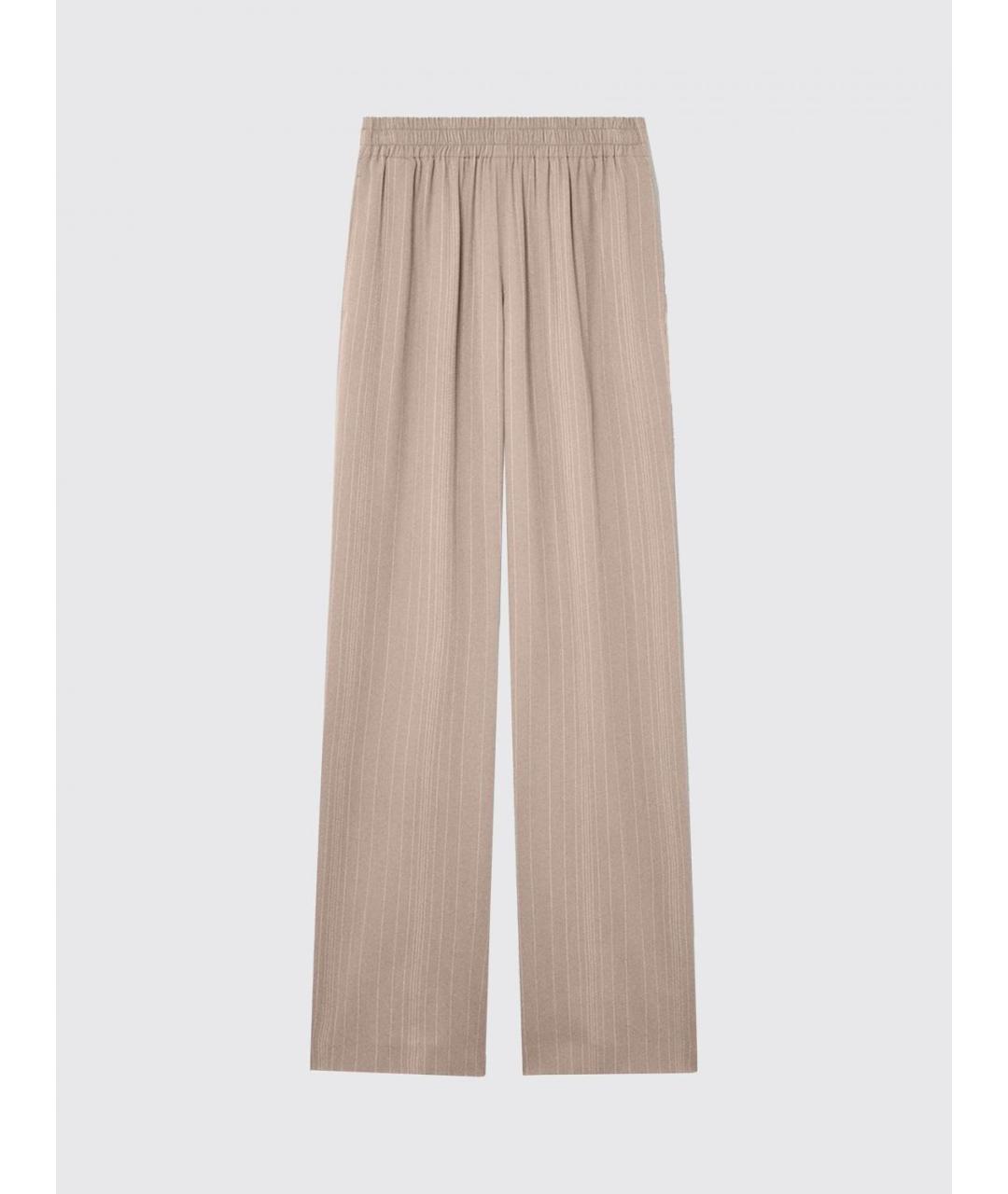 GOLDEN GOOSE DELUXE BRAND Бежевые прямые брюки, фото 2