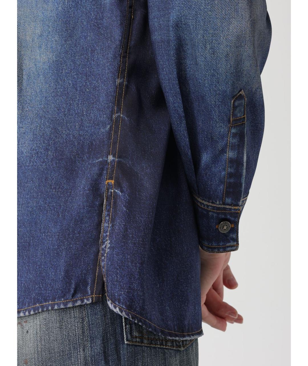 GOLDEN GOOSE DELUXE BRAND Синяя рубашка, фото 3