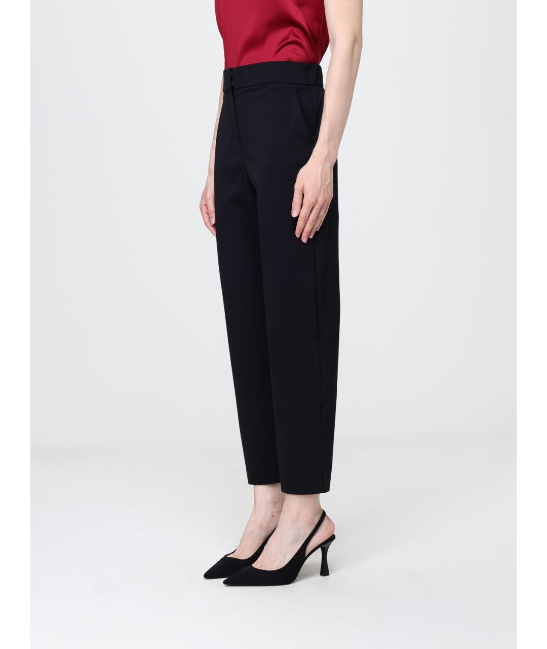 MAX MARA Черные прямые брюки, фото 4