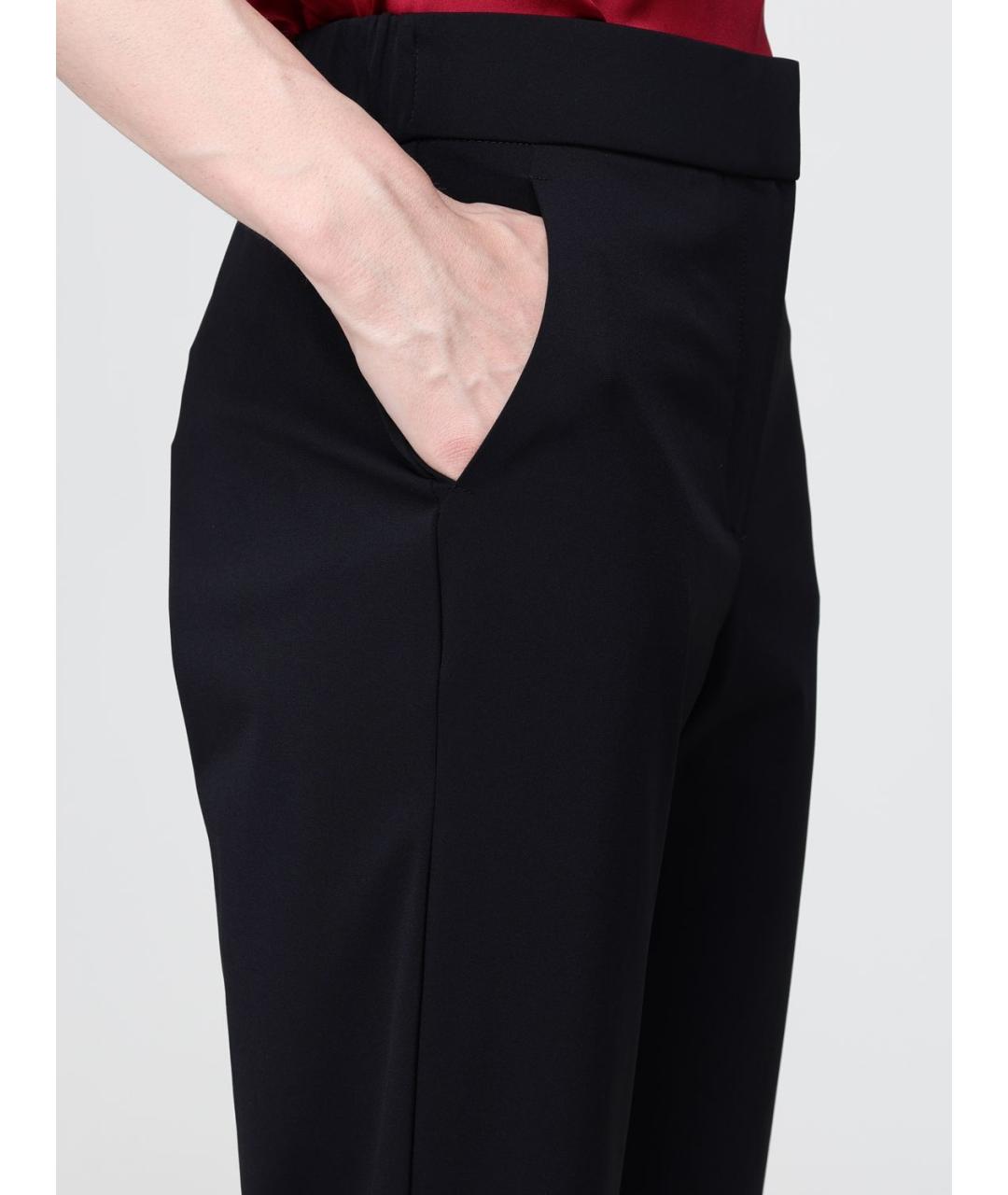 MAX MARA Черные прямые брюки, фото 5