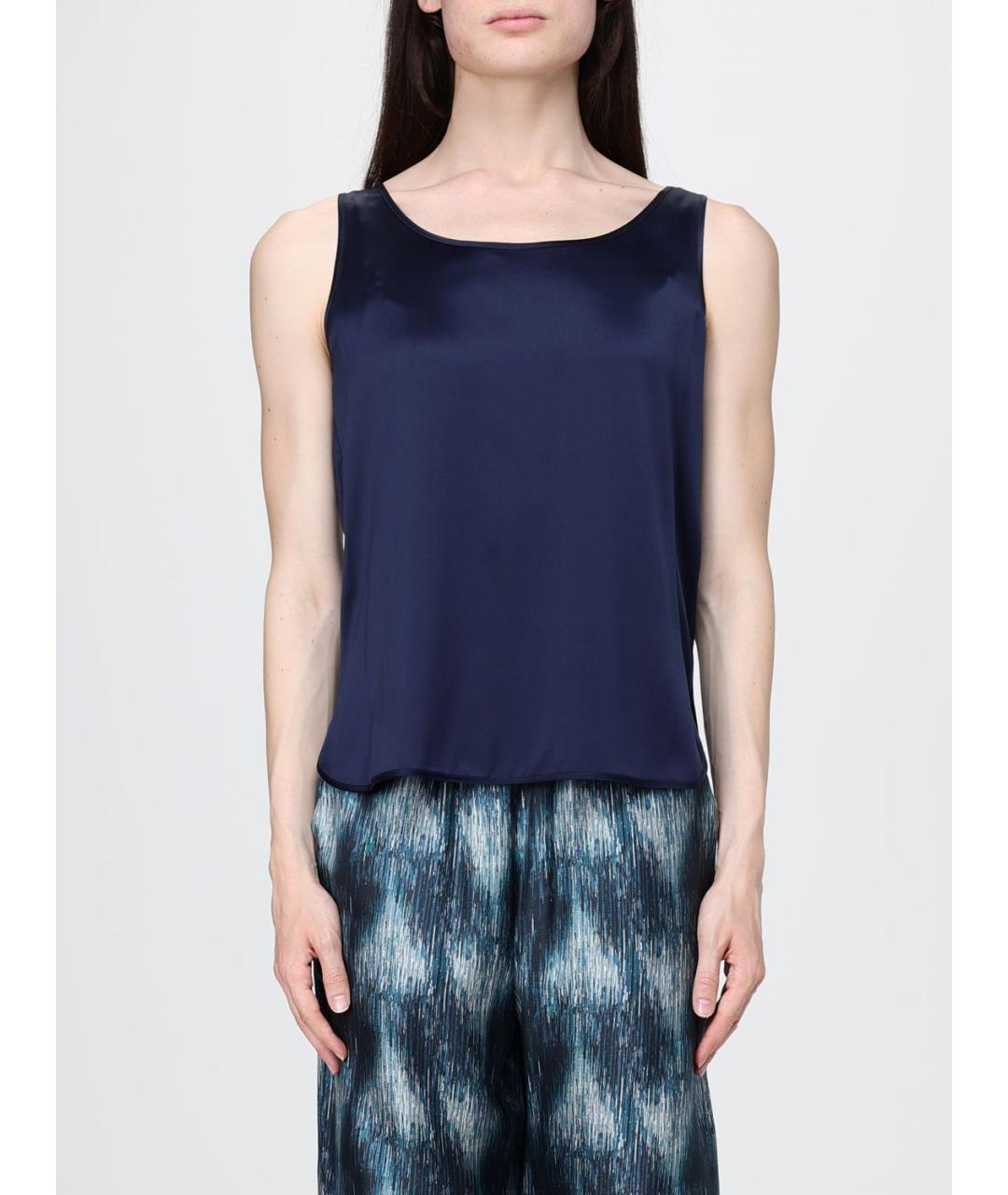 MAX MARA Синяя майка, фото 6