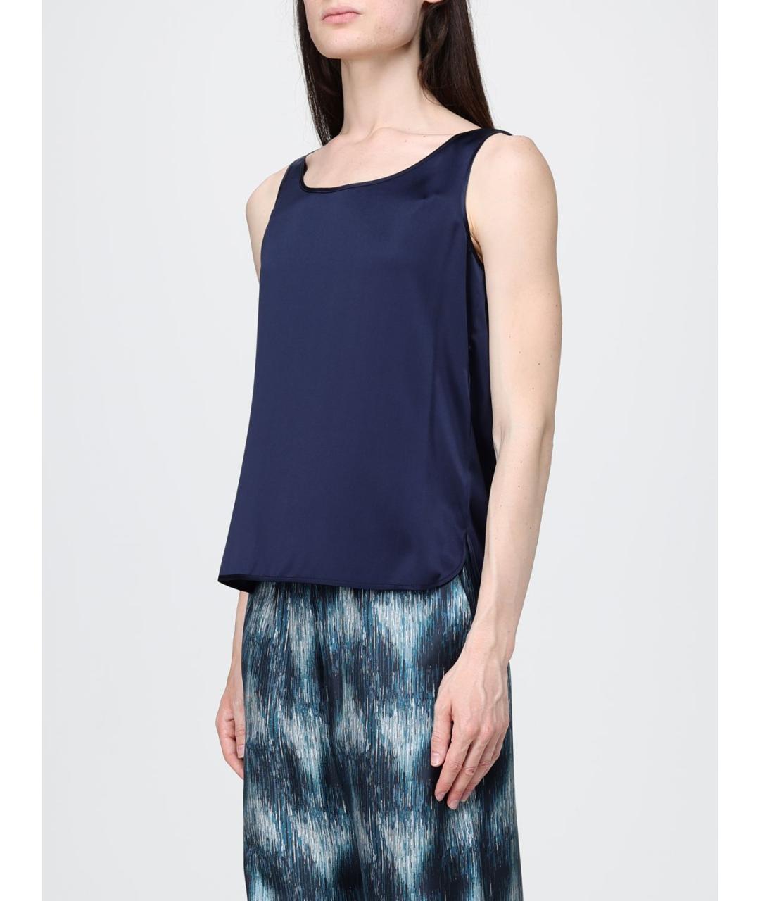 MAX MARA Синяя майка, фото 4