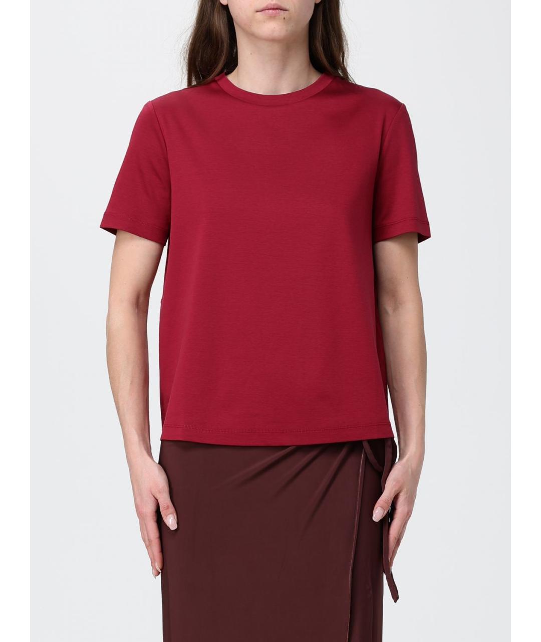 MAX MARA Красная футболка, фото 5