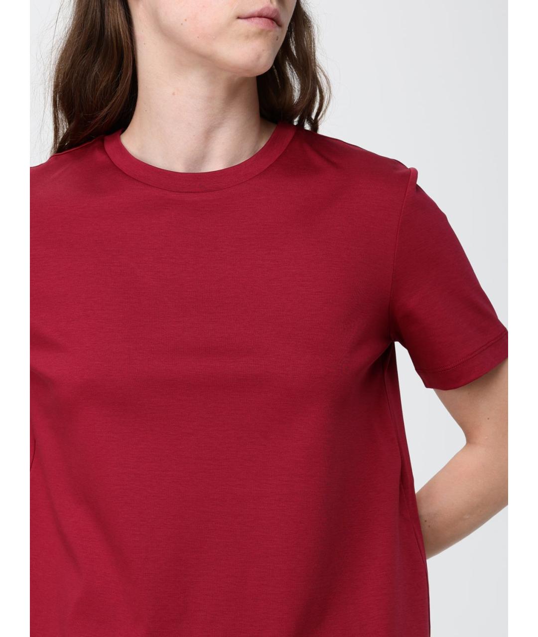 MAX MARA Красная футболка, фото 4