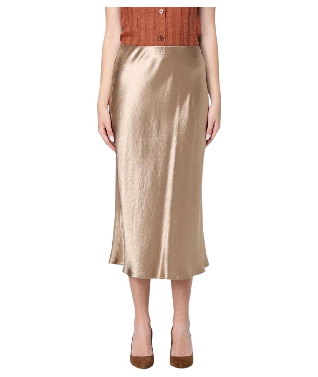 MAX MARA Бежевая юбка миди, фото 1