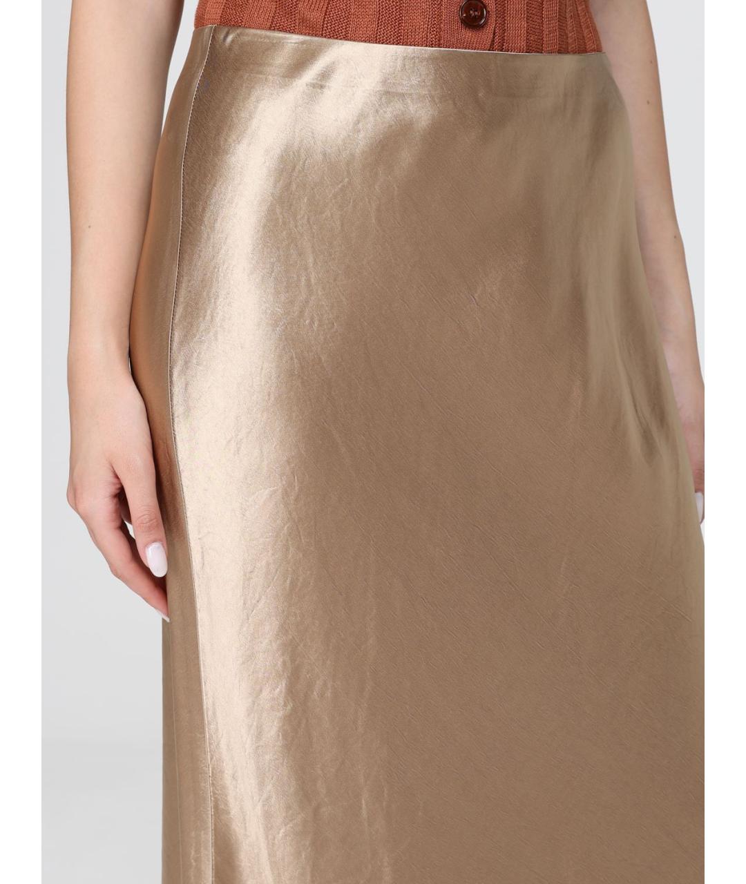 MAX MARA Бежевая юбка миди, фото 5