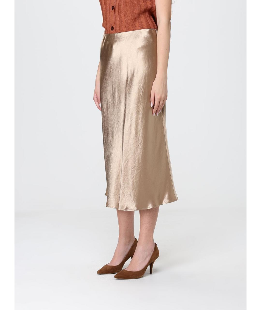 MAX MARA Бежевая юбка миди, фото 4