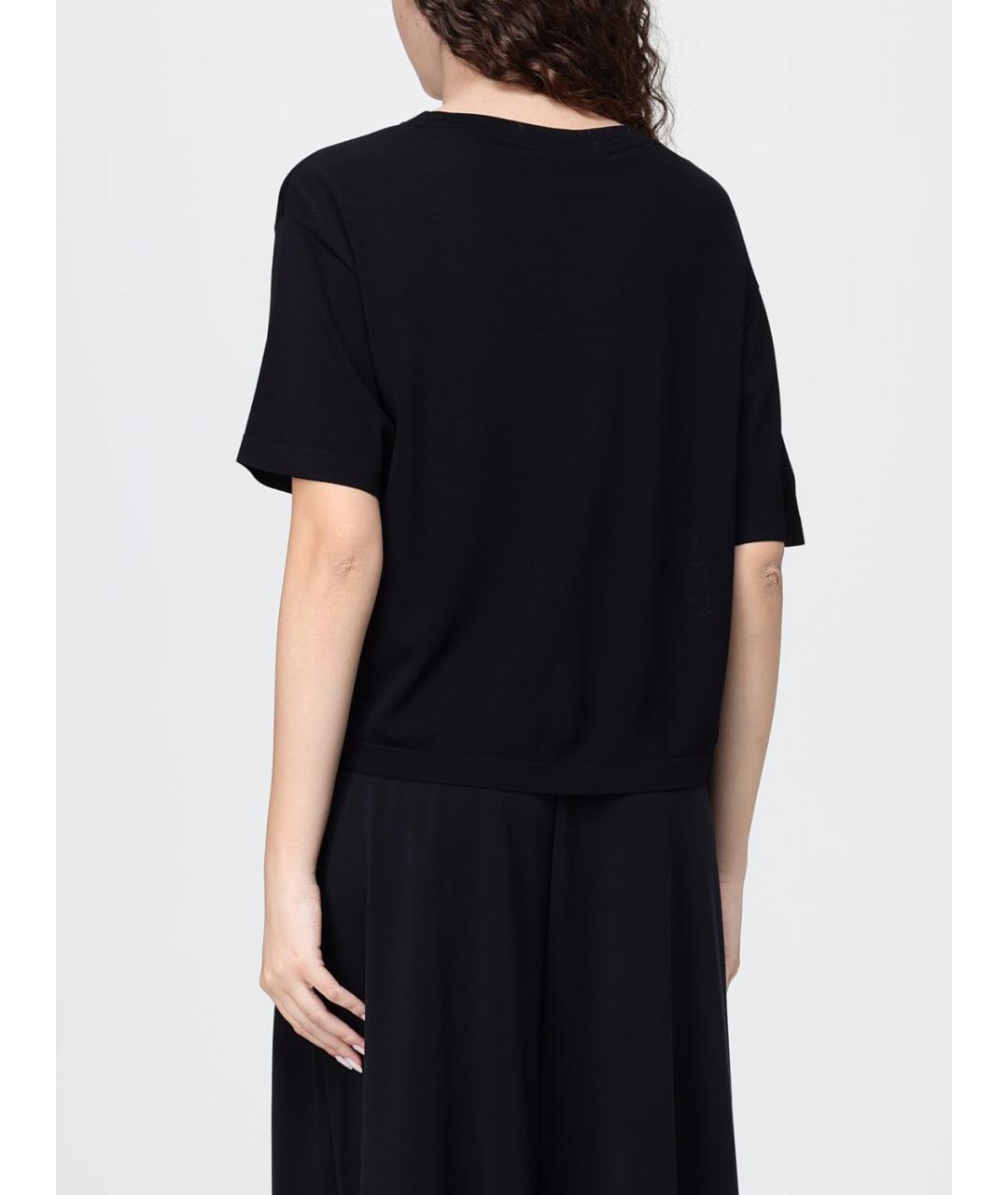 MAX MARA Черная футболка, фото 3
